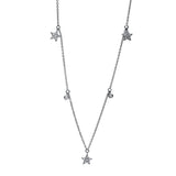 Collier 18 kt WG, 22 Brill. 0,19 ct, TW-pi