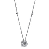 Collier 18 kt WG, 4 Princ. 0,26 ct, TW-vvs, 4 Nav. 0,66 ct, TW-vvs, 4 Brill. 0,13 ct, TW-vvs