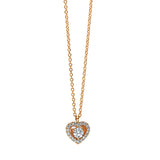 Collier 18 kt RG, 19 Brill. 0,13 ct, TW-si