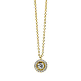 Collier 18 kt GG, 19 Brill. 0,16 ct, TW-si