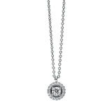 Collier 18 kt WG, 19 Brill. 0,16 ct, TW-si