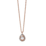 Collier 18 kt RG, 20 Brill. 0,18 ct, TW-si
