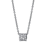 Collier 18 kt WG, 48 Brill. 0,22 ct, TW-si
