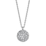 Collier 18 kt WG, 63 Brill. 0,62 ct, TW-si