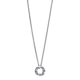 Collier 18 kt WG, 24 Brill. 0,08 ct, TW-si