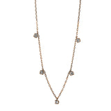 Collier 18 kt RG, 5 Brill. 0,39 ct, TW-si