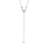 Collier 18 kt WG, 24 Trap. 0,36 ct, TW-si, 9 Brill. 0,16 ct, TW-si