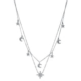 Collier 18 kt WG, 64 Brill. 0,36 ct, W-si
