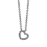 Collier 18 kt WG, 15 Brill. 0,04 ct, TW-si