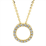 Collier 18 kt GG, mit ZÖ 42 cm, 18 Brill. 0,20 ct, TW-si