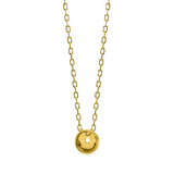 Collier 18 kt GG, Leerfassung für 1x Brill. 0,40 ct