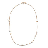 Collier 18 kt RG, 57 Dia. 0,17 ct, TW-vsi/si