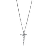 Collier 18 kt WG, 9 Fant-Schl. 0,79 ct, TW-vsi/si