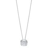 Collier 18 kt WG, 20 Brill. 0,25 ct, TW-si