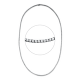 Collier 18 kt WG, 237 Brill. 20,23 ct, TW-si