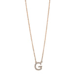 Collier 18 kt RG, mit ZÖ 38.1 cm + 40.6 cm, 20 Brill. 0,08 ct, TW-si