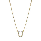Collier 18 kt GG, mit ZÖ 38.1 cm + 40.6 cm, 20 Brill. 0,07 ct, TW-si