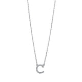 Collier 18 kt WG, mit ZÖ 38 cm & 40,6 cm, 16 Brill. 0,06 ct, TW-si