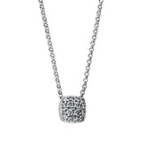 Collier 14 kt WG, 16 Brill. 0,10 ct, TW-si