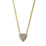 Collier 14 kt GG, 12 Brill. 0,07 ct, TW-si