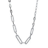 Collier 18 kt WG, 26 Brill. 0,25 ct, TW-si, 96 Brill. 0,47 ct, TW-si