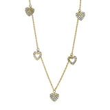 Collier 18 kt GG, 81 Brill. 0,42 ct, TW-si