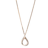 Collier 18 kt RG, mit Öse, 28 Brill. 0,11 ct, TW-si