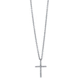 Collier 18 kt WG, mit Öse, 17 Brill. 0,04 ct, TW-si