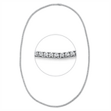 Collier 18 kt WG, 263 Brill. 7,20 ct, TW-si