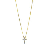Collier 18 kt GG, 7 Brill. 0,10 ct, TW-si