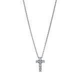 Collier 18 kt WG, 7 Brill. 0,10 ct, TW-si