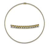 Collier 18 kt GG, 226 Brill. 4,77 ct, TW-si