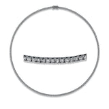 Collier 18 kt WG, 226 Brill. 4,69 ct, TW-si