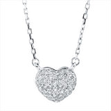 Collier 18 kt WG, mit ZÖ 40,5 cm, 50 Brill. 0,27 ct, TW-pi, 1 Brill. 0,01 ct, TW-pi
