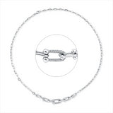 Collier 18 kt WG, 61 Brill. 0,22 ct, TW-si