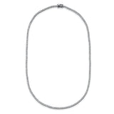 Collier 18 kt WG, 214 Brill. 6,49 ct, TW-si