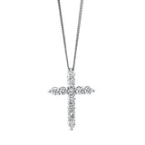 Collier 18 kt WG, 11 Brill. 0,75 ct, TW-si