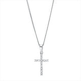 Collier 18 kt WG, 12 Brill. 0,15 ct, TW-si