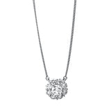 Collier 18 kt WG, 8 Brill. 0,60 ct, TW-si, 1 Brill. 0,40 ct, TW-si