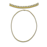 Collier 18 kt GG, 211 Brill. 9,40 ct, TW-si