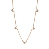 Collier 18 kt RG, 15 Brill. 0,17 ct, TW-si