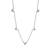 Collier 18 kt WG, 15 Brill. 0,17 ct, TW-si
