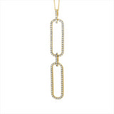 Collier 18 kt GG, mit Öse, 95 Brill. 1,51 ct, TW-si