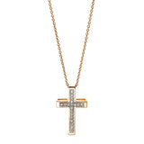 Collier 14 kt RG, 19 Brill. 0,13 ct, TW-si