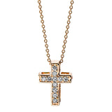 Collier 18 kt RG, 11 Brill. 0,18 ct, TW-si