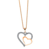 Collier 18 kt RG, 25 Brill. 0,21 ct, TW-si
