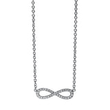 Collier 18 kt WG, mit ZÖ 41 cm & 40 cm, 33 Brill. 0,09 ct, TW-si