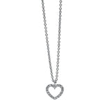 Collier 18 kt WG, mit Öse, 18 Brill. 0,04 ct, TW-si