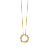 Collier 18 kt GG, 32 Brill. 0,13 ct, TW-si