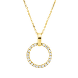 Collier 18 kt GG, 22 Brill. 0,17 ct, W-si